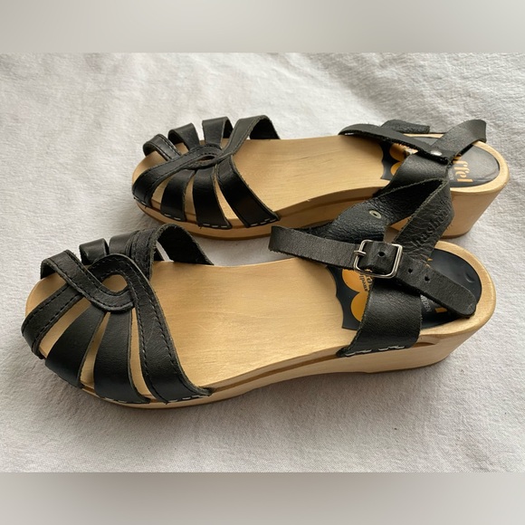 Swedish Hasbeens Leather Sandal - Picture 2 of 8
